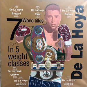 Signed by Oscar De La Hoya Limited numbered 20/25 by SAK Steve Alan Kaufman